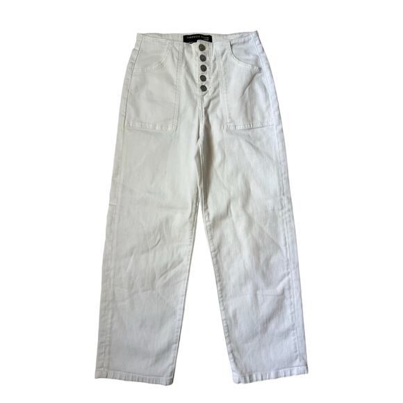 Veronica Beard Crosbie White Cropped High Rise Jeans 25 - Picture 1 of 5